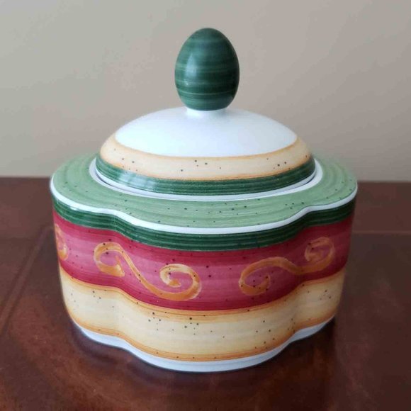 Vintage Villeroy & Boch Porcelain Sugar Bowl - Picture 1 of 2